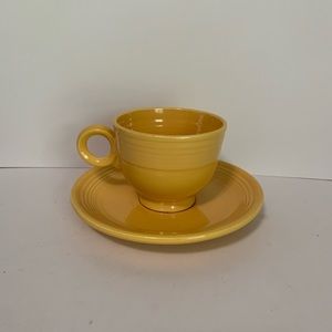 Vintage Fiesta Teacup & Saucer Original Yellow